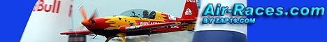www.air-races.com offers you air race pictures from the Red Bull Air Race World Series, the formula 1 racing in the sky. Aerobatic aircraft combined with their technical information. The fact sheets contain large amounts of information like designer and manufacturer, first flights, engine power, radius, wing span, fuselage length, height, maximum take-off weight, service ceiling, maximum rate of roll, g-limits, aerobatic pilot information and much more.